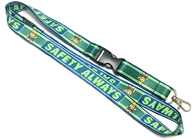 Best Company Brand Logo Dye Sublimation Lanyards Safety Break Safety Buckle Metal Hook for sale