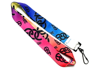 China CMYK Color Mixed Silk Screen Lanyards , Full Color Lanyards With Nice Looking Pattern distributor