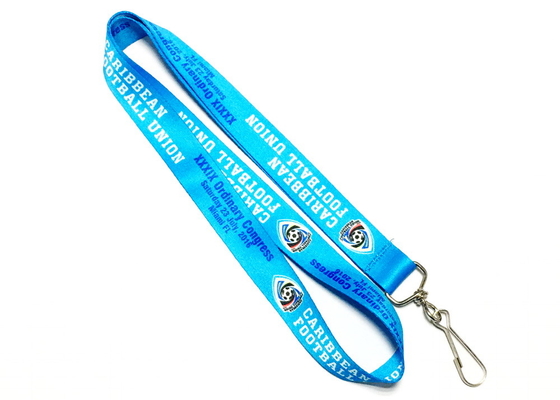 Best Blue Dye Sublimation Lanyards For Soccer Competition Neck Strap 900*20mm for sale