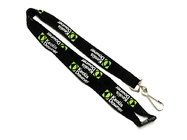 China Low Minimum Order Custom Polyester Lanyards Simple Colors Fashion Style distributor