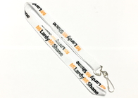 Best Employee Company Custom Neck Lanyards White Background Silk Screen Printing for sale