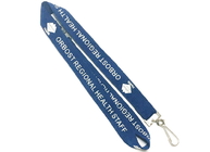 China Deep Blue Requested Breakaway Neck Lanyards , Screen Printed Lanyards For Women distributor