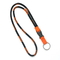 cheap  OEM Nickel Round Dye Sublimation Woven Polyester Lanyard , Eco Friendly Lanyards
