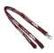 cheap  Brown Visitor / College Tubular Ribbon Lanyards Durable Custom Neck Strap