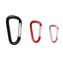 cheap  D Shape Customized Small Carabiner Clips With Silk-Screen Printing Logo