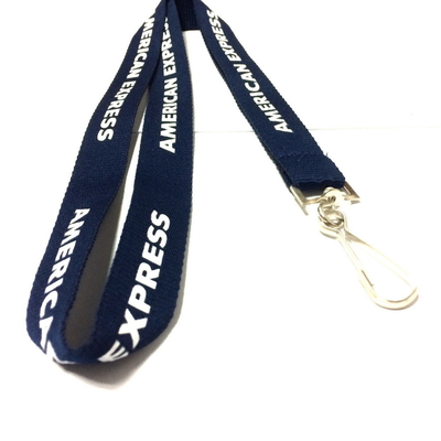 Silk Screen Printing Custom Polyester Lanyard With Swivel J Hook supplier