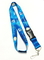 cheap  Colorful Shiny Flat Nylon Personalised Neck Strap With Velcro / Safety Buckle