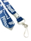 Silk Screen Print Flat Polyester Lanyard White Logo Crimp For Decoration Party supplier