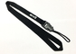 Cool Custom Polyester Lanyards Simple Black Plastic Buckle String Name Badge Lanyard supplier