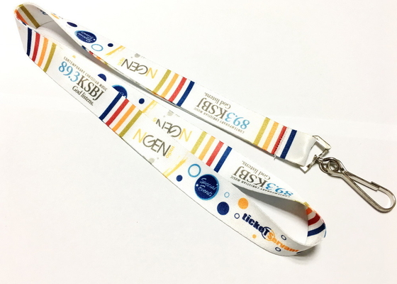 Custom Printed Lanyards Colorful Shiny Fashionable Cute Printing Swivel J Hook supplier