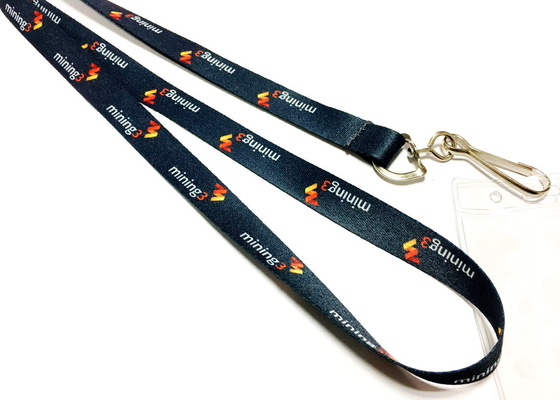 Dye Sublimation Heat Transfer Lanyards Full Color Brand Name Soft Plastic Card Holder supplier