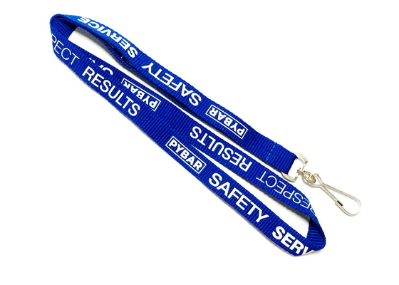 Company Business Custom Polyester Lanyards With Safety Service Logo , J Hook Attachment supplier