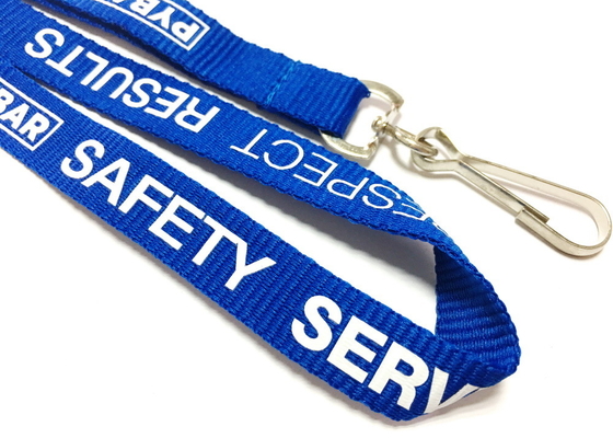 Company Business Custom Polyester Lanyards With Safety Service Logo , J Hook Attachment supplier