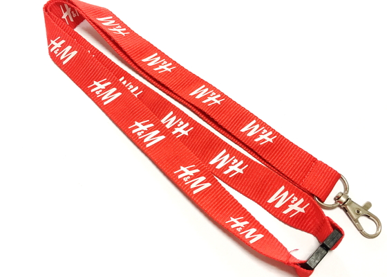 Safety Breakaway Flat Polyester Lanyard Metal Hook For Mountain Climbing supplier