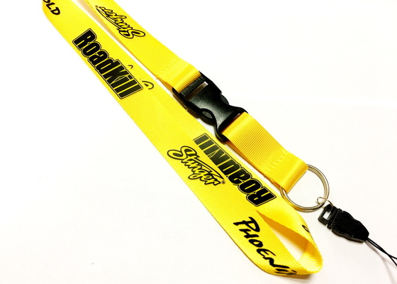 Shining Material Custom Nylon Lanyards , Safety Neck Lanyards For Phone Keys supplier