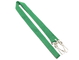 Blank Double J Hooks Custom Printed Lanyards 15mm Wide For Staff ID Card Green Background supplier
