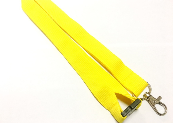 Plain Blank Custom Polyester Lanyards No Printing Casually Wearing For ID Card supplier