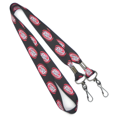 China Customizable Red Dye Sublimation Lanyards With Half Metal / Plastic Buckleon sales