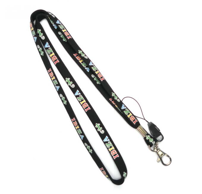 Half Buckle Metal Reflective Lanyards , Safety Breakaway Badge Lanyards