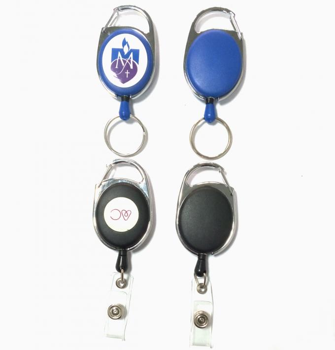 Fast Delievely Retractable Badge Reels For Advertising / Activity Item