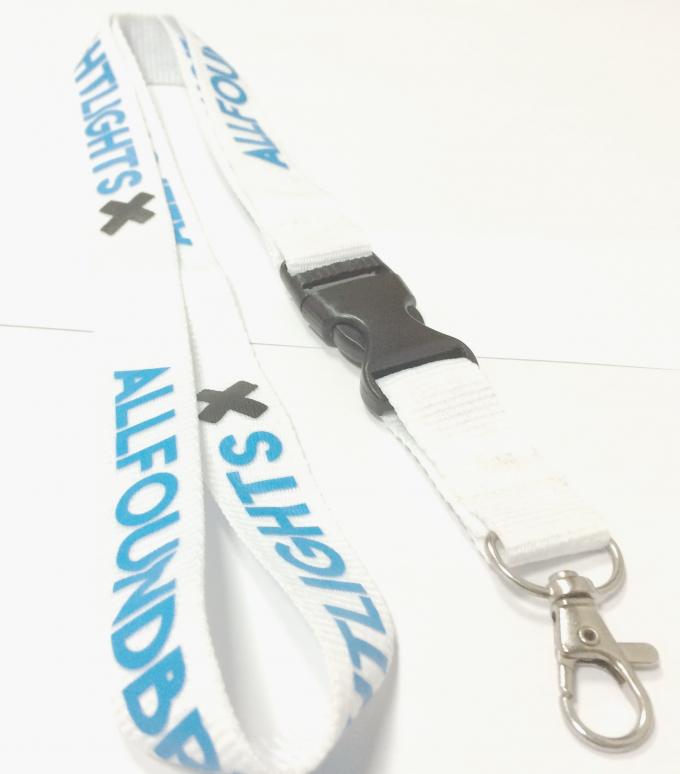 Attractive Custom Dye Custom Polyester Lanyards For Identification Badge / Whistle / Keys