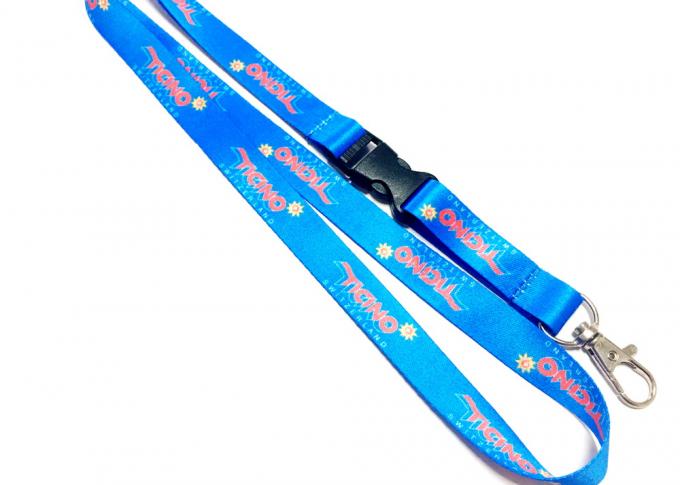 Heat Transfer Color Dye Sublimation Lanyards Custom Printed with Safety Buckle