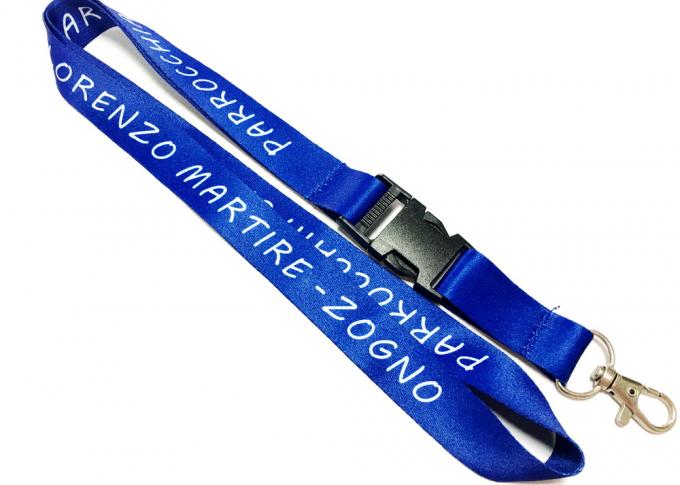 Metal Hook Trade Show Lanyards , Safety Breakaway Lanyards For Staff