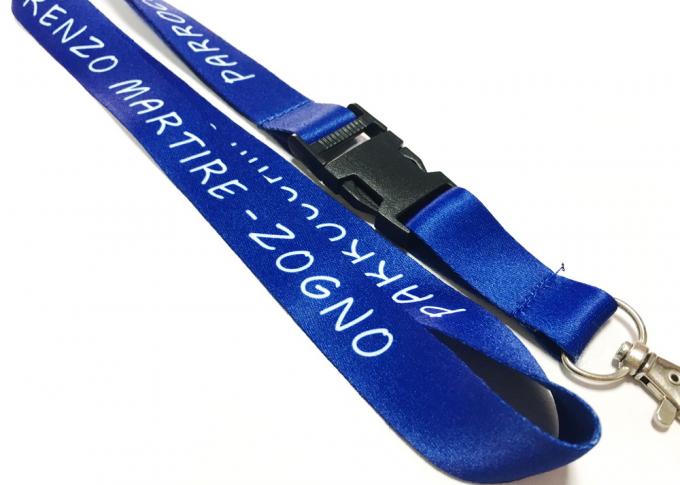 Metal Hook Trade Show Lanyards , Safety Breakaway Lanyards For Staff