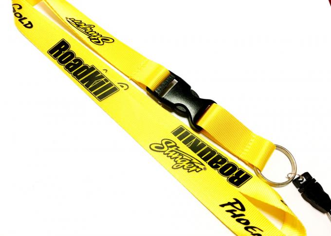 Shining Material Custom Nylon Lanyards , Safety Neck Lanyards For Phone Keys