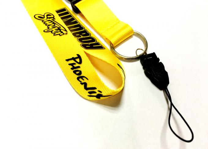 Shining Material Custom Nylon Lanyards , Safety Neck Lanyards For Phone Keys