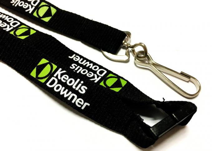 Low Minimum Order Custom Polyester Lanyards Simple Colors Fashion Style