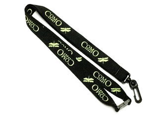 White Background Nylon Dye Sublimation Lanyards Both Sides Logo 900*10mm