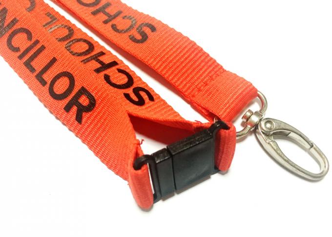 Egg Hook Custom Polyester Lanyards Promotional Gift 900*20mm For Any Events