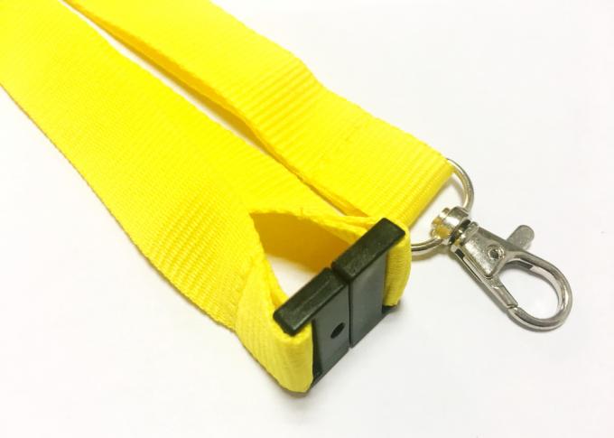 Plain Blank Custom Polyester Lanyards No Printing Casually Wearing For ID Card