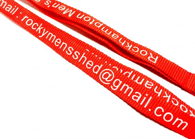 Colorful Breakaway Neck Lanyards , Flat Polyester Lanyard For Cell Phone Line