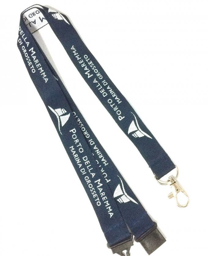 Safety Buckle Polyester Lanyards / Promotional neck lanyard for cell phone