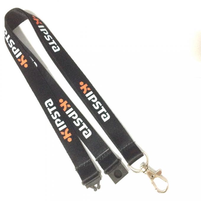 ID Dye Sublimation Custom Badge Lanyards , Eco Friendly Lanyard With Safety Plastic Buckle