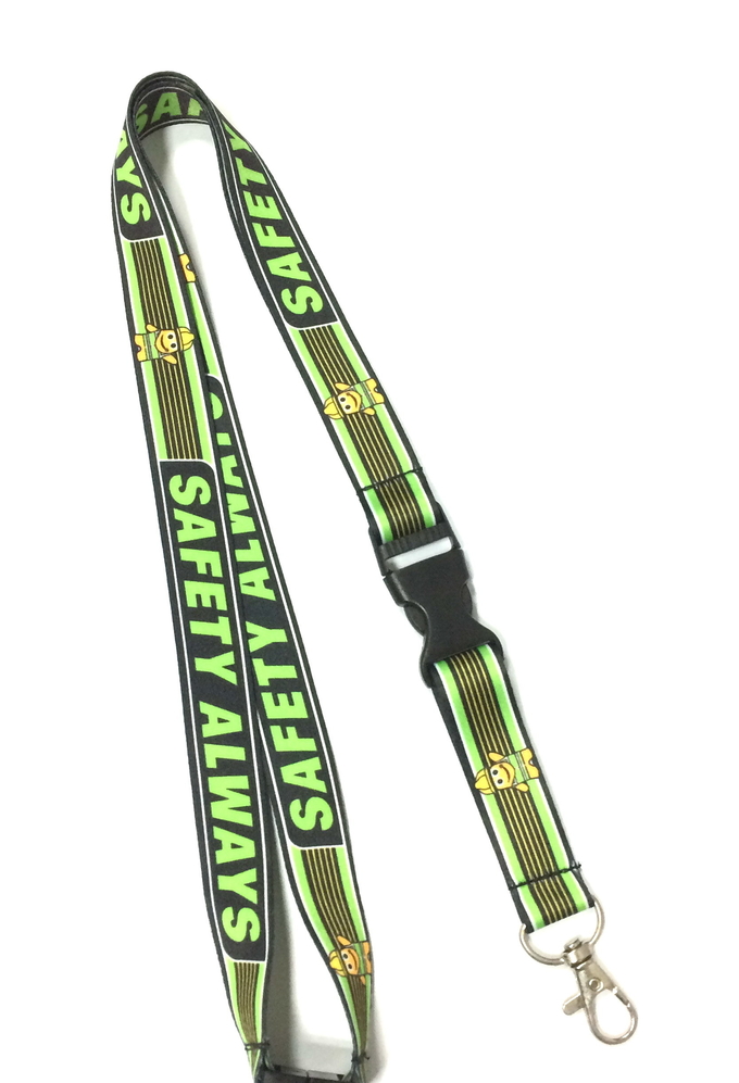 Heat Transfer Custom Polyester Lanyards , Patone Color Dye Sublimation Neck Lanyards For Badges