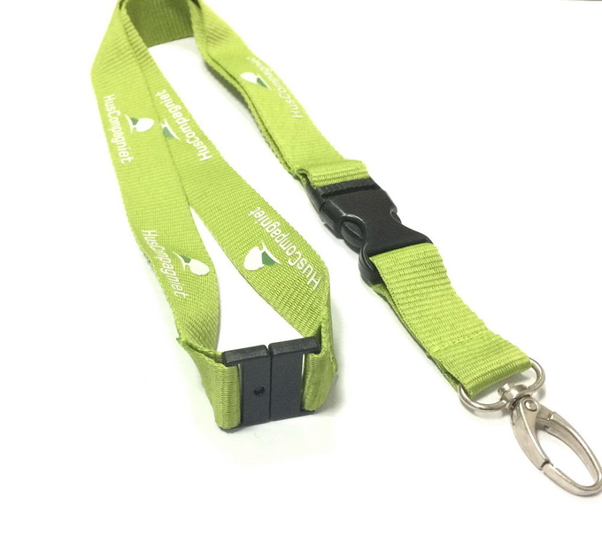 Silk Screen Printing Identification Custom Polyester Lanyards With Egg Hook