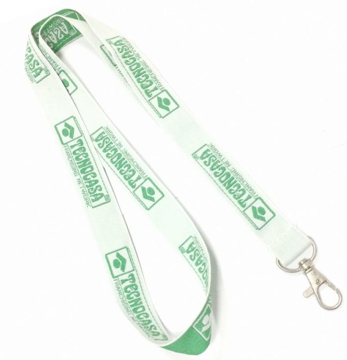 Metal Hook Polyester Material Woven Lanyards For Promotion Gift  900*20 mm